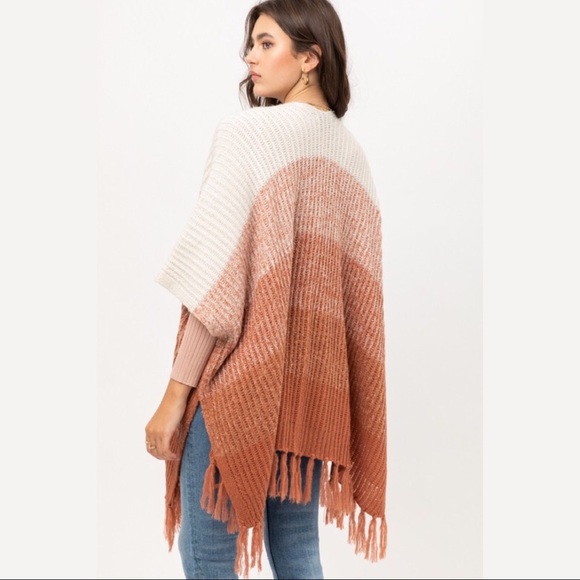 ❤️HP! Ombré Poncho Cardigan - Picture 4 of 4